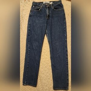 Vintage 90s Express Bleus High Rise Straight Leg Blue Jeans - 9/10 (29 Waist)